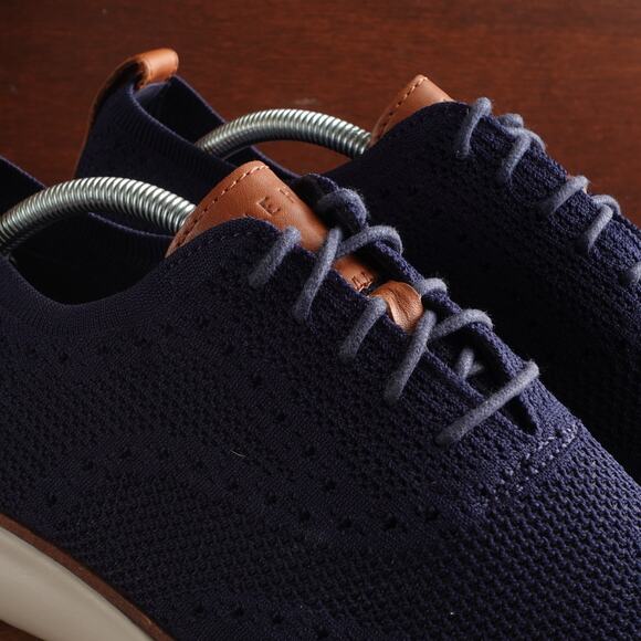 Cole Haan Oxfords Men SZ 11M Blue Stitchlite Zerogrand Wingtip Dress Shoe C27569 - Picture 6 of 13